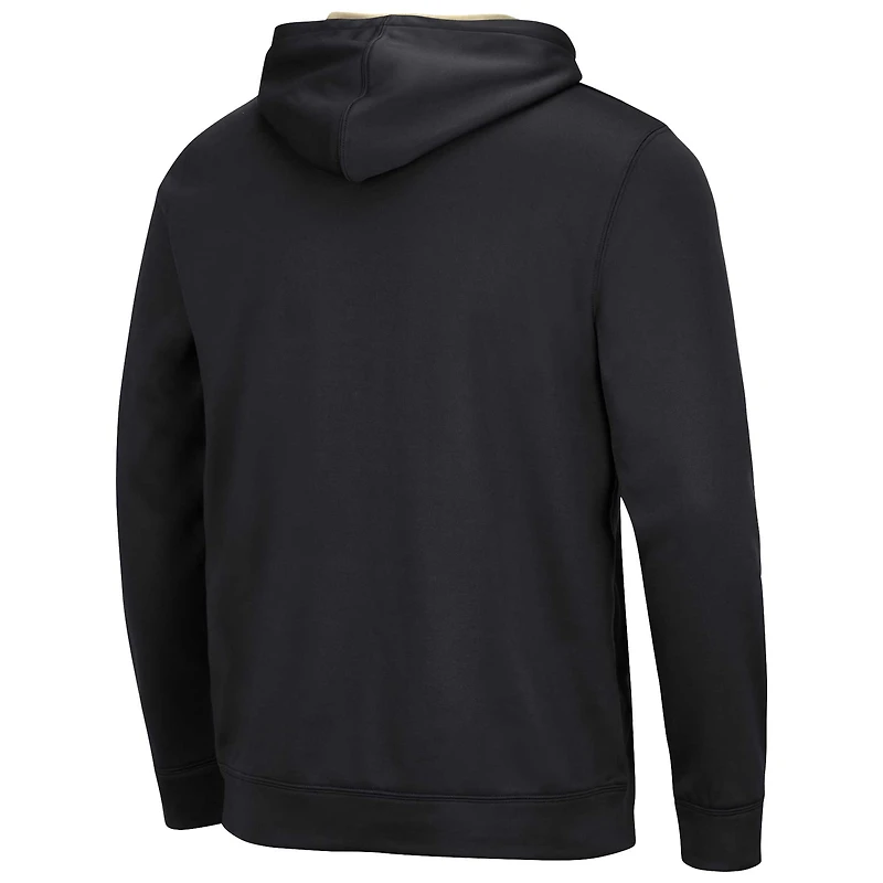 Men's Colosseum Black Army Knights Resistance Pullover Hoodie