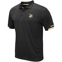 Men's Colosseum Black Army Knights Santry Lightweight Polo