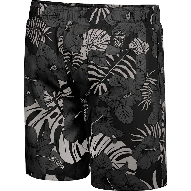 Men's Colosseum Black Army Knights The Dude Swim Shorts