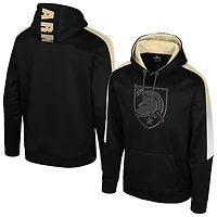 Men's Colosseum Black Army Knights The Gang Blackout Hoodie