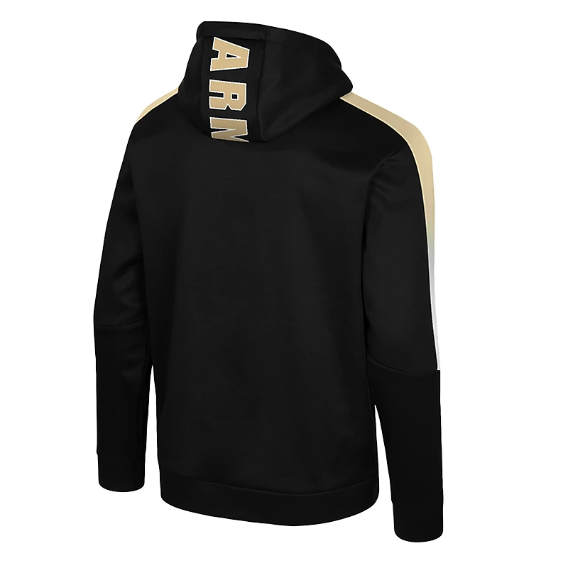 Men's Colosseum Black Army Knights The Gang Blackout Hoodie