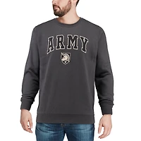 Colosseum Charcoal Army Black Knights Arch & Logo Crew Neck Sweat-shirt pour homme