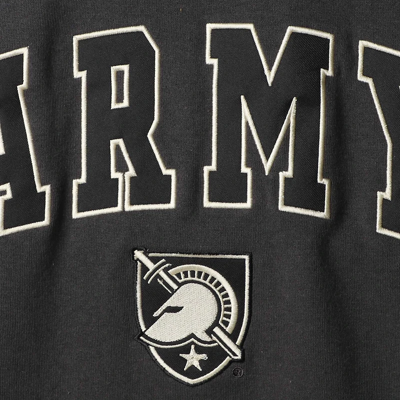 Colosseum Charcoal Army Black Knights Arch & Logo Crew Neck Sweat-shirt pour homme