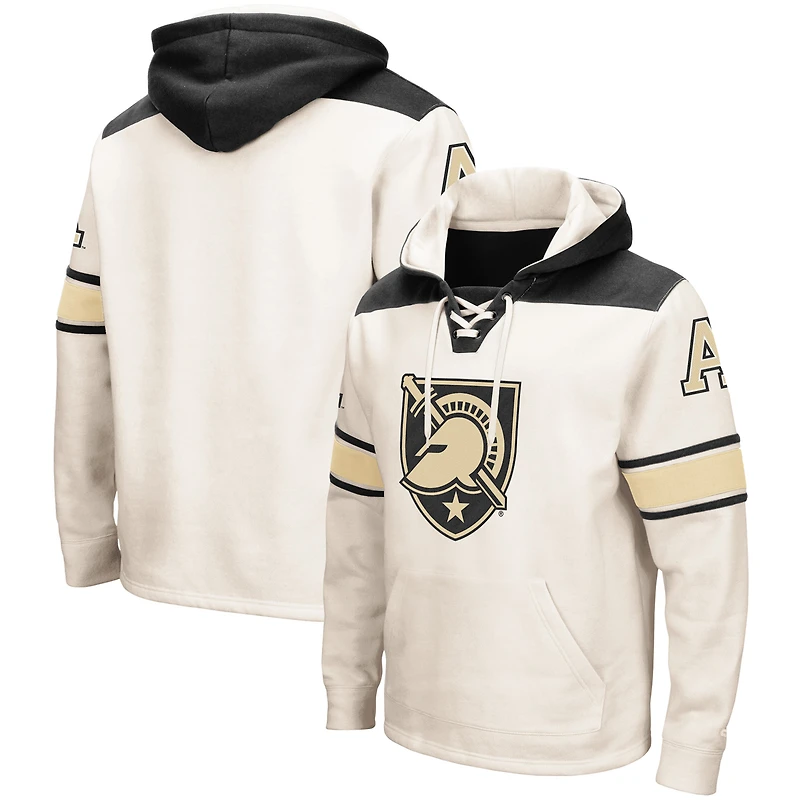 Sweat à capuche lacets Colosseum Cream Army Black Knights 2.0 pour hommes