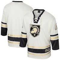 Men's Colosseum Cream Army Black Knights Puck Proud Fashion Hockey Jersey