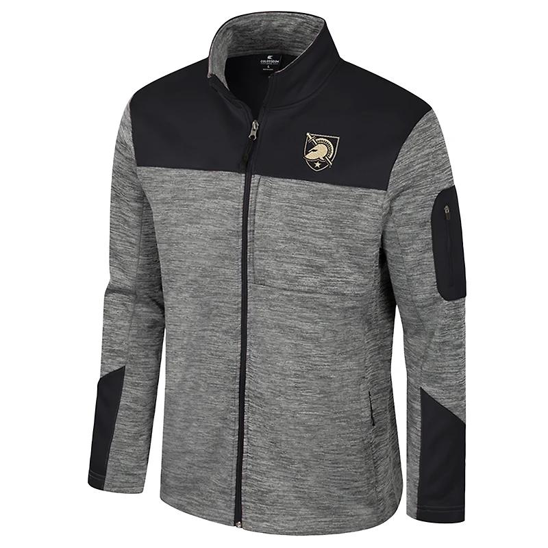 Men's Colosseum  Gray/Black Army Black Knights Guard Full-Zip Jacket