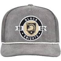 Casquette trucker ajustable Colosseum Gray Army Black Knights « Where's My Hat Podium » pour homme