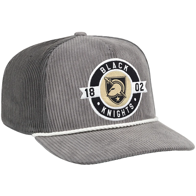 Casquette trucker ajustable Colosseum Gray Army Black Knights « Where's My Hat Podium » pour homme