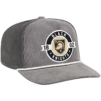 Casquette trucker ajustable Colosseum Gray Army Black Knights « Where's My Hat Podium » pour homme
