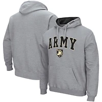 Chandail à capuchon Colosseum Heathered Grey Army Black Knights Arch & Logo 3.0 pour hommes