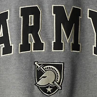 Colosseum Heather Grey Army Black Knights Arch & Logo Crew Neck Sweatshirt Homme