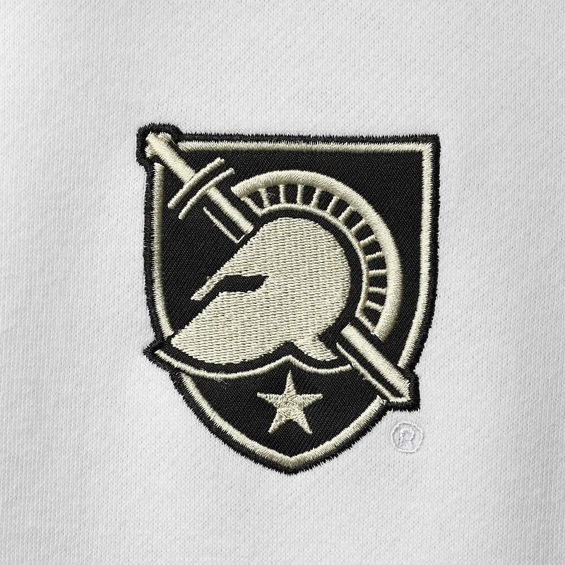 Men's Colosseum White Army Black Knights Tortugas Logo Quarter-Zip Jacket