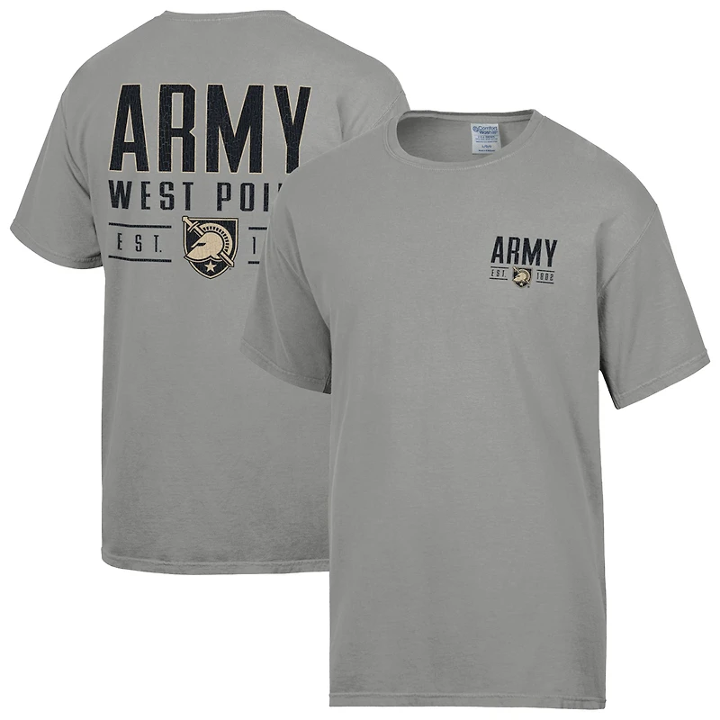 Men's ComfortWash  Gray Army Black Knights Big Name T-Shirt