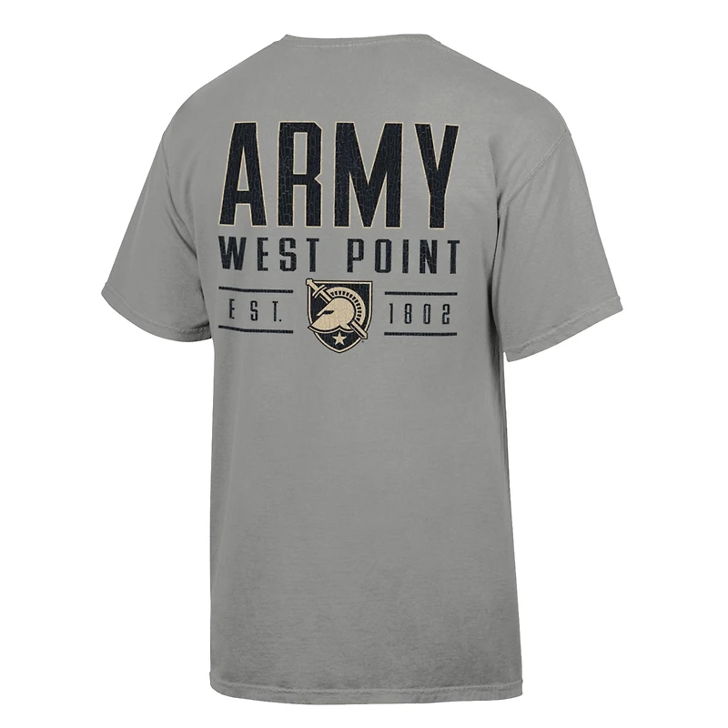 Men's ComfortWash Gray Army Black Knights Big Name T-Shirt