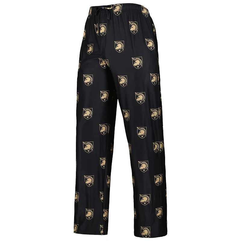 Men's Concepts Sport Black Army Knights Logo Flagship Allover Print Pants