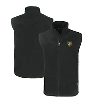 Gilet zippé intégral Cutter & Buck gris militaire Black Knights Charter Eco Recycled pour homme