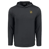 T-shirt à capuche manches longues Cutter & Buck Black Army Knights Coastline Epic Comfort Eco Recycled pour homme