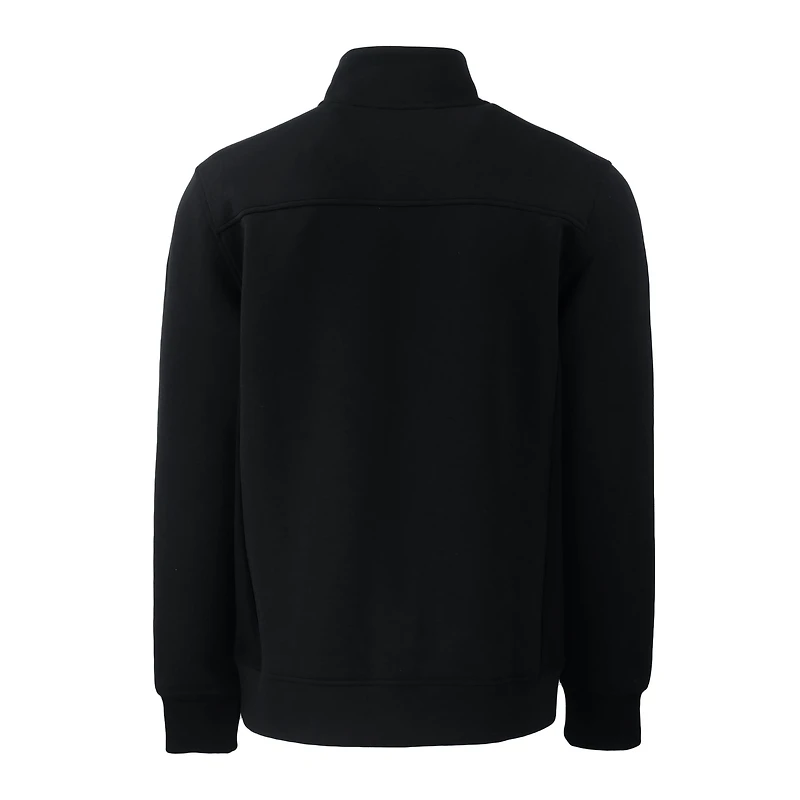 Men's Cutter & Buck Black Army Knights  Roam Eco Recycled Full-Zip Sweatshirt