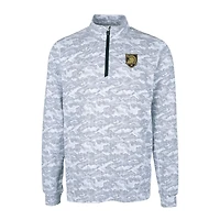 Haut zippé quart de zip extensible et pour homme, couleur charbon, motif camouflage, style Army Black Knights Traverse