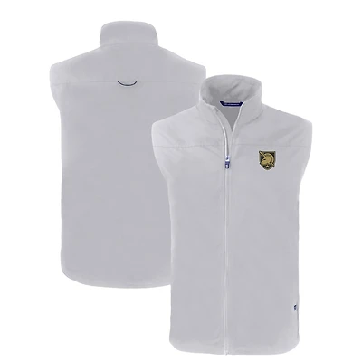 Gilet zippé intégral Cutter & Buck gris militaire Black Knights Charter Eco Recycled pour homme