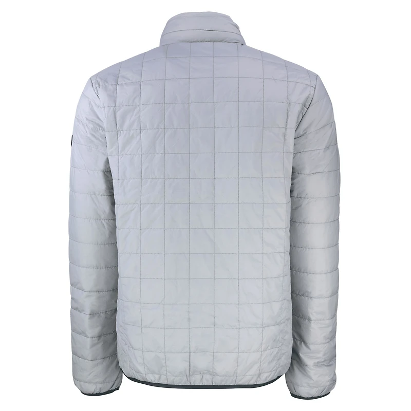 Doudoune isolante entièrement zippée Rainier PrimaLoft Eco pour homme, coupe-vent et buck, gris, style Army Black Knights