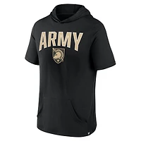 T-shirt à capuche Fanatics Black Army Knights Outline Lower Arch pour hommes