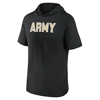 T-shirt à capuche avec logo principal Fanatics Black Army Knights pour hommes