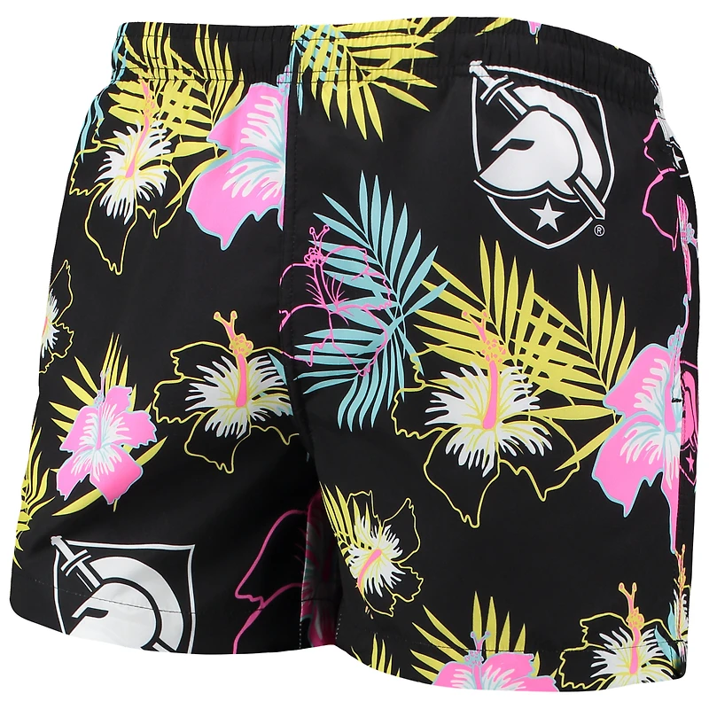 Maillot de bain FOCO Black Army Knights Neon Floral pour homme