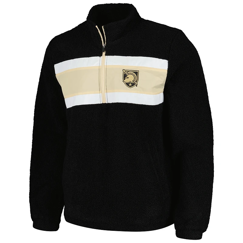 Haut à demi-zip G-III Sports by Carl Banks Black Army Knights Pinch Runner pour hommes