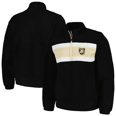Haut à demi-zip G-III Sports by Carl Banks Black Army Knights Pinch Runner pour hommes