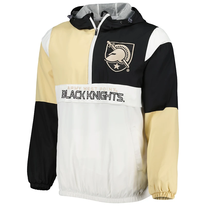 Anorak à demi-zip Fair Catch pour hommes G-III Sports by Carl Banks blanc/noir Army Black Knights