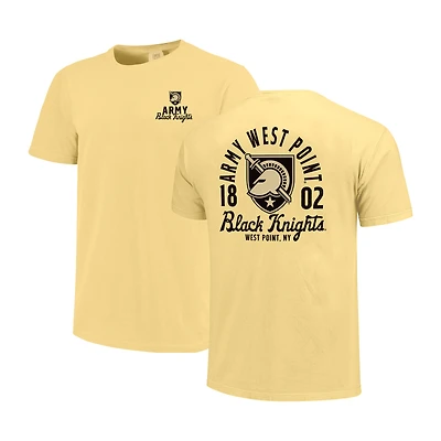 T-shirt à superposition de mascotte Gold Army Black Knights Comfort Colors pour homme