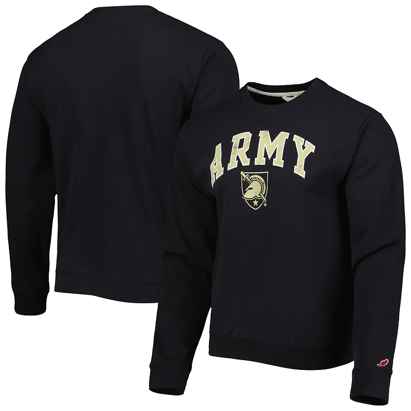 Men's League Collegiate Wear Black Army Knights 1965 Arch Essential Lightweight Pullover Sweatshirt