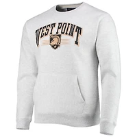 Men's League Collegiate Wear Heathered Gray Army Black Knights Upperclassman Pocket Pullover Sweatshirt