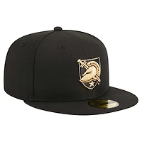 Men's New Era Black Army Knights 59FIFTY Fitted Hat