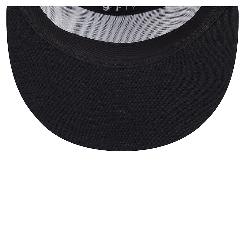 Men's New Era Black Army Black Knights Split Panel 9FIFTY Snapback Trucker Hat