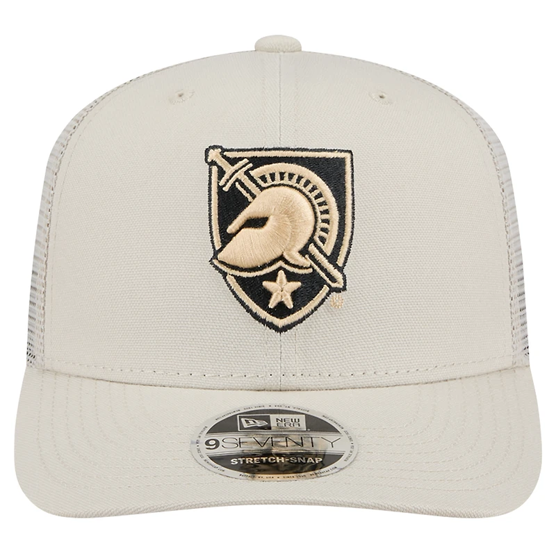 Casquette ajustable extensible à boutons-pression 9SEVENTY en toile Natural Army Black Knights de New Era pour homme