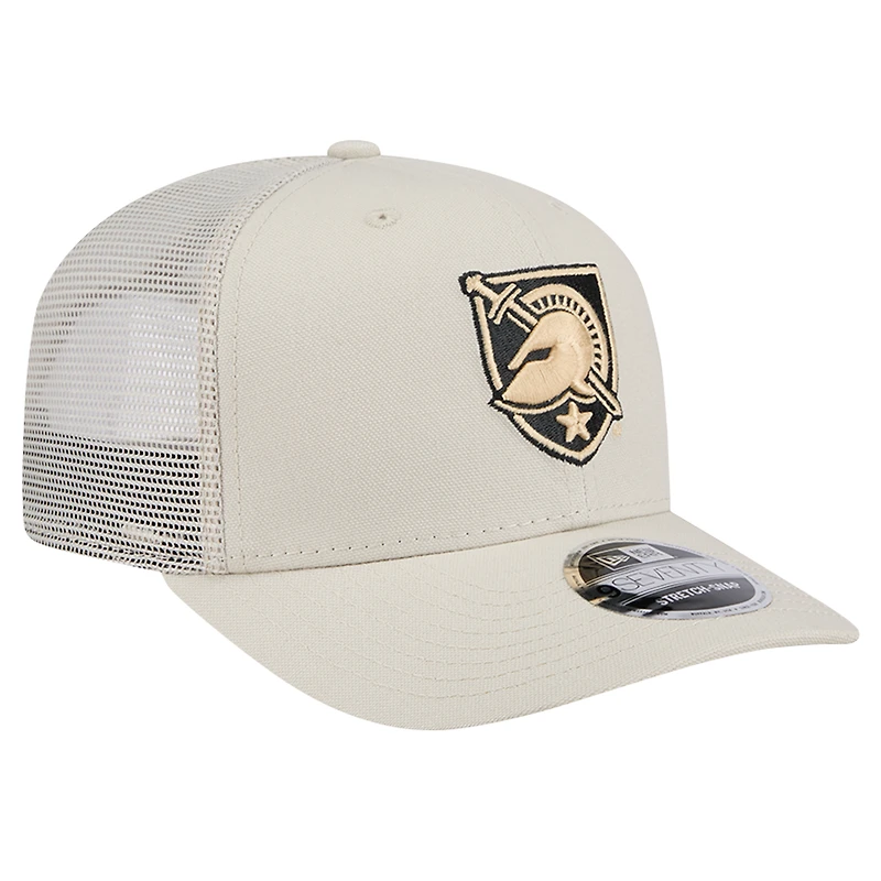 Casquette ajustable extensible à boutons-pression 9SEVENTY en toile Natural Army Black Knights de New Era pour homme