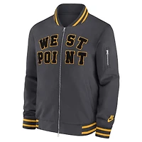 Veste bomber zippée intégrale Nike pour homme, coloris anthracite, Black Knights West Point Classic Collection