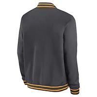 Men's Nike Anthracite Army Black Knights West Point Classic Collection Full-Zip Bomber Jacket