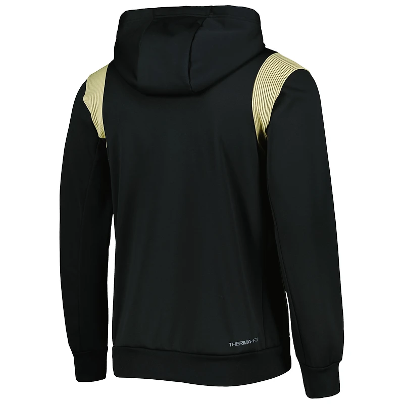 Men's Nike Black Army Knights 2022 Sideline Performance Pullover Hoodie