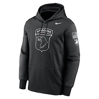 Men's Nike Black Army Knights 2024 Rivalry Collection Airborne Eagle Therma Fleece Pullover Hoodie