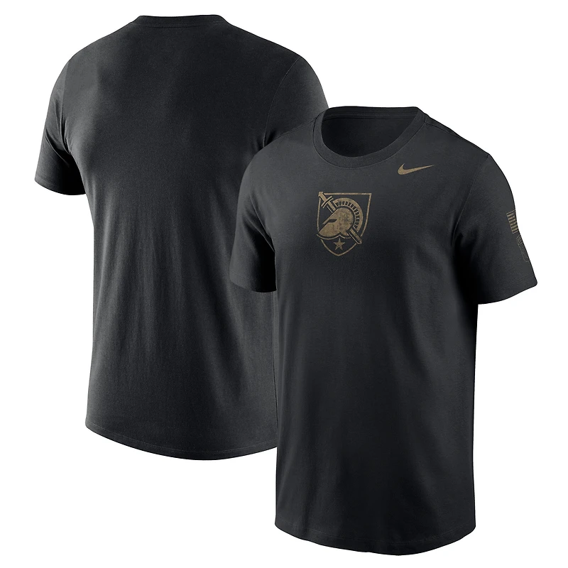 T-shirt Nike Black Army Knights 2024 Rivalry Collection pour homme avec logo Legend