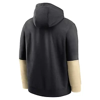 Sweat à capuche en polaire Nike Black Army Knights 2024 Sideline Club pour homme