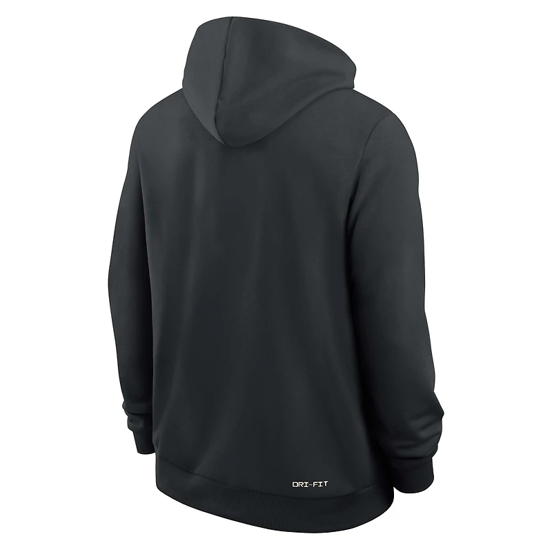 Men's Nike Black Army Knights 2025 Sideline Standard Issue Dri-FIT Hoodie
