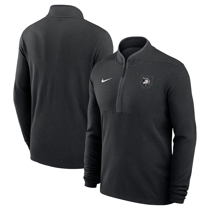 Haut à col zippé Nike Black Knights Army 250 Collection Dri-FIT Victory pour homme