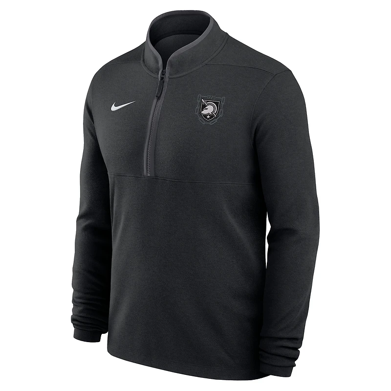 Haut à col zippé Nike Black Knights Army 250 Collection Dri-FIT Victory pour homme