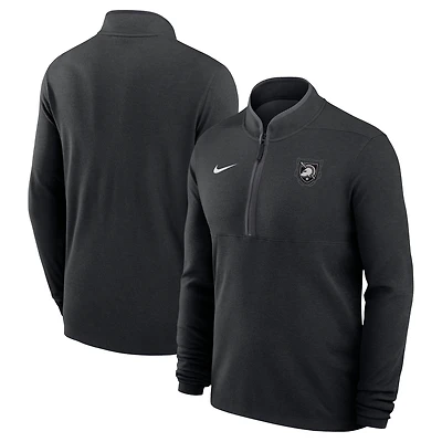 Haut à col zippé Nike Black Knights Army 250 Collection Dri-FIT Victory pour homme
