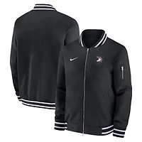 Men's Nike Black Army Knights 250 Collection Full-Zip Bomber Jacket