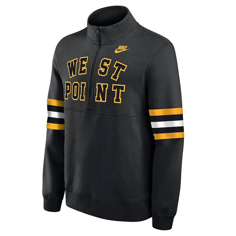 Men's Nike Black Army Knights West Point Classic Collection Club Fleece Half-Zip Pullover